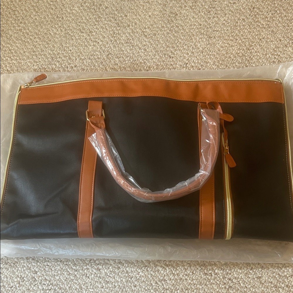 Elegant Black and Brown Men's Bag